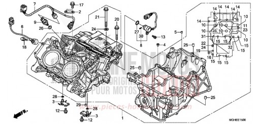 CARTER MOTEUR (VFR1200X/XA/XL) VFR1200XE de 2014